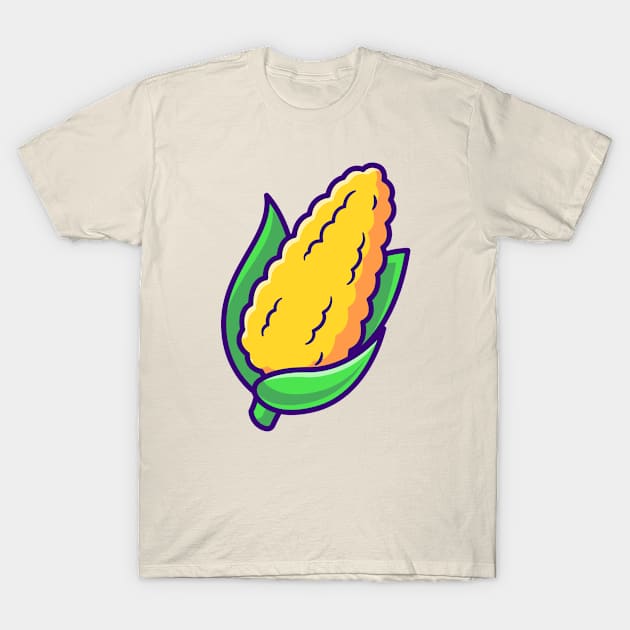 Corn Vegetable Cartoon T-Shirt by Catalyst Labs